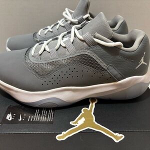 Nike Air Jordan Low Gray and White Sneakers 7 youth/men 8.5 women